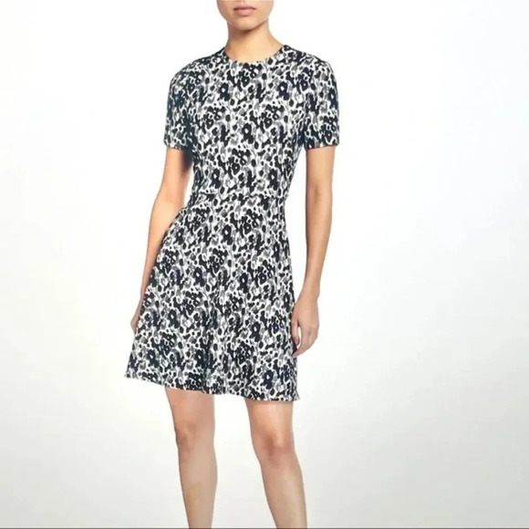 BLACK HALO Kaitlyn Printed Dress Blue and White Size 0 - Picture 1 of 8